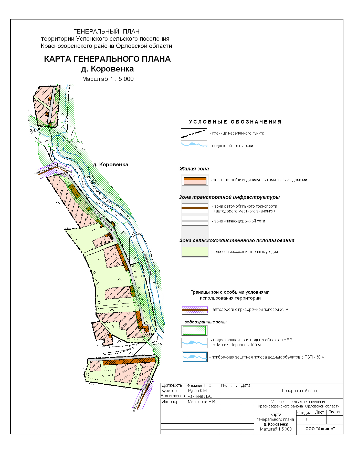 Карта межевания краснозоренского района