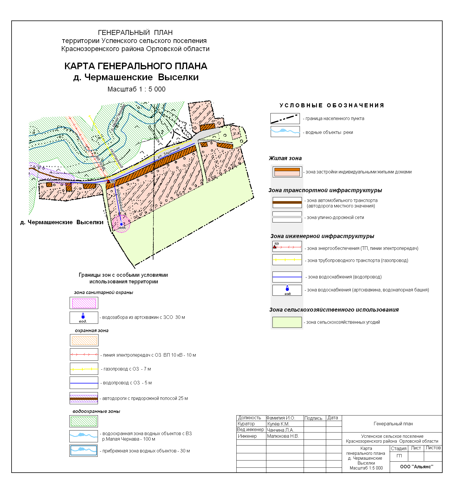 Карта межевания краснозоренского района